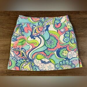 Lilly Pulitzer‎ Skirt Womens 2 Marigold Conch Republic Skort Skirt Beachy H14